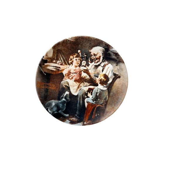 1977 Knowles Norman Rockwell First Limited Edition Collector Plate #24513R - Picture 6 of 7